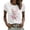 White, variant on Women's Breast Cancer Awareness Crew Neck Short Sleeve Tee Relaxed Fit Lightweight Breathable T-shirt