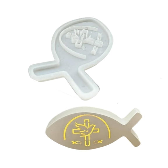 Hollowed Fish Shape Silicone Molds for Making Candlestick Candle Tealight Holder