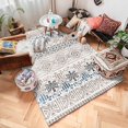thumbnail image 5 of stusgo 160x230cm Vintage Carpet Mat for Bedroom Kitchen Living Room, Non-Slip Washable Rugs Vintage Carpet Mat Indoor Rugs Modern Soft Abstract Rugs Home Decor, 5 of 7