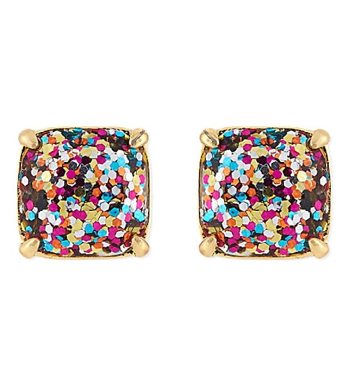 kate spade multi glitter earrings