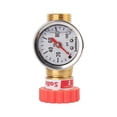 thumbnail image 1 of Stainless Steel Water Pressure Regulator with Lead-Free Gauge for RVs and Gardens, 1 of 5