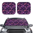 thumbnail image 2 of Rateoe Purple Dreamcatcher Pattern 2 Piece Car Windshield Sun Shade Foldable | Front Windshield Shade for Sun, Heat and UV Rays | Sunshade for Car Front Window-Small, 2 of 6