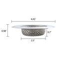 thumbnail image 4 of Mainstays Stainless Steel Kitchen Sink Drain Strainer 4.45" - Durable Food Catcher Chrome, 4 of 10
