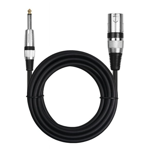6.35mm Male to XLR Male Microphone Audio Cable for Speaker, Guitar, Amplifier High Quality Sound Transmission 16.4ft