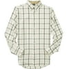 George - Big Men's Long-Sleeve Windowpane-Plaid Shirt