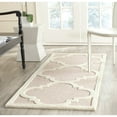 thumbnail image 3 of SAFAVIEH Cambridge Justine Geometric Quatrefoil Wool Area Rug, Light Pink/Ivory, 9' x 12', 3 of 10