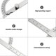 thumbnail image 2 of Angle Protractor Angle Finder Ruler Two Arm Stainless Steel Protractor, 2 of 3