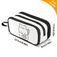 thumbnail image 4 of FORMRS Pencil Case with 3 Compartments Zipper Pouch, Elementary School Level and up, White Chubby Cat, 4 of 8