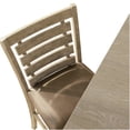 thumbnail image 5 of Set of 2 Grayish Brown Solid Wood Counter Chairs, Modern Farmhouse Ladderback Dining Chairs with Upholstered Cushion, 5 of 10