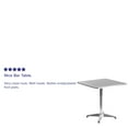 thumbnail image 4 of Flash Furniture Mellie 27.5'' Square Aluminum Indoor-Outdoor Table with Base, 4 of 6