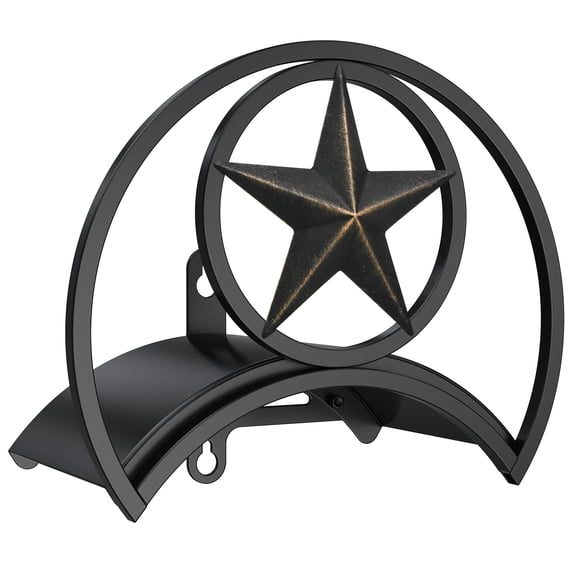 Outlandpro Garden Hose Holder 125Ft Wall-Mounted Hose Reel Decorative Star  Durable  Hose Hanger