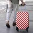 thumbnail image 3 of Red and White Checkered Pattern Luggage Cover Fashion Suitcase Cover Baggage Covers Fit 25-28 Inch Luggage (Go Travel), 3 of 5