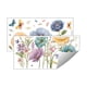 thumbnail image 2 of Hogar y jardín, Adhesivos de pared, Flores pintadas Dormitorio Sala de estar Decoración del hogar Adhesivos de pared, la pegatina, 2 of 7