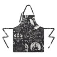 thumbnail image 2 of Black Halloween Letter Bat Apron-Garden Aprons for Women with Pockets-Cotton Linen Waterproof Kitchen Cooking Gardening Aprons Adjustable for Kitchen,Cooking,BBQ and Salon 32"x27", 2 of 7