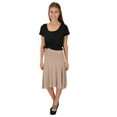 thumbnail image 3 of Stretch Is Comfort Women's Knee Length Flowy Skirt | Adult Xsmall- 3x, 3 of 6