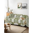 thumbnail image 3 of Sage Green Geometric Couch Cover for 2 Cushion Couch, Modern Abstract Art Botanical Washable Love Seat Sofa Covers Slipcover, Throw Sofa Covers for Pets, Furniture Protector 71"x102", 3 of 9