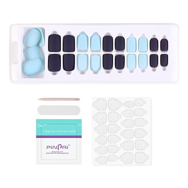 Uñas postizas F746-9 - 24 piezas de diseño adorable, fácil aplicación y larga duración para manicura profesional o uso diario. ¡Ideal para regalos y ocasiones especiales!