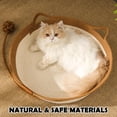 thumbnail image 7 of Instinct Basket, Handwoven Cotton Rope Cat Bed with Cushion & Toy Ball for Indoor Cats, 7 of 7