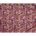 thumbnail image 4 of oneOone Polyester Lycra Fabric Leaves & Floral Block Print Fabric BTY 56 Inch Wide, 4 of 4