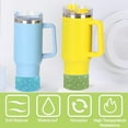 thumbnail image 3 of Shoreew Rhinestone Silicone Boot for 40oz Tumbler Glitter Cup Cover Water Bottles Bottom Sleeve Anti-Slip Sparkling Cup Accessories, 3 of 7
