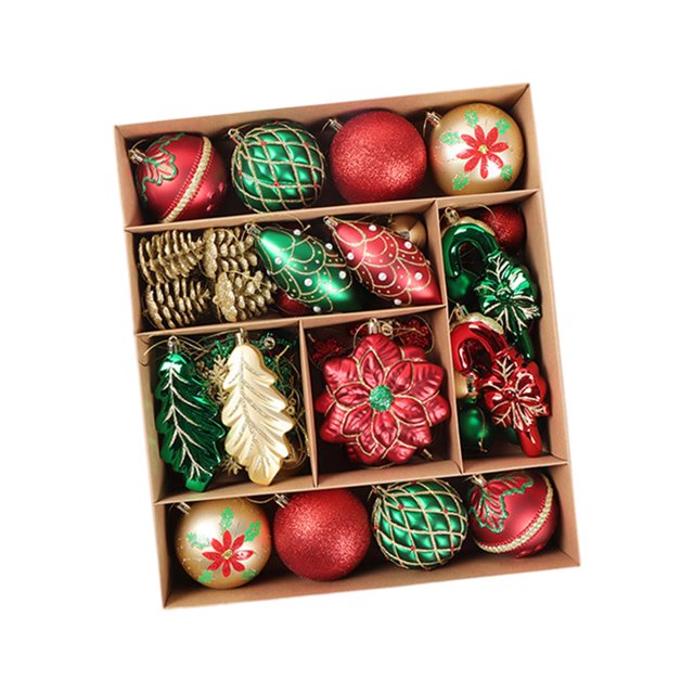 70 Pieces Christmas Tree Hanging Ornaments Charm Pendants Xmas Decor for Wedding B
