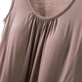 thumbnail image 4 of ZyeKqe Pajamas Tank Tops for Women Sleeveless Shirts Scoop Neck Pleated Loose Fitted Undershirts Vest Loungewear, 4 of 6