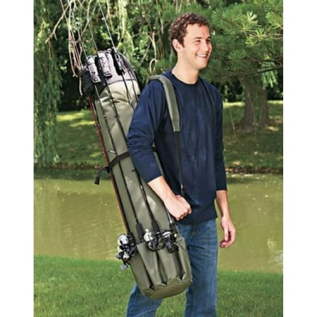 Heavy Duty Fishing Rod Travel Carry Case Bag (Best Fishing Rod Case)
