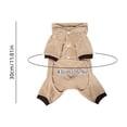 thumbnail image 3 of Cififendec Christmas Reindeer Pet Costume Onesie, 11.81", Soft Warm Hooded Animal Outfit for Xmas Cat Dog Holiday Dressing Up Styling, 3 of 7