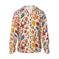 thumbnail image 1 of Fotbe Autumn Leaves Chaqueta con Protección Solar UPF 50+ para Hombre y Mujer, Camisa con Capucha y Bolsillos-Small, 1 of 7