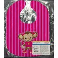 thumbnail image 2 of Carolines Treasures BB7020BIB Monkey à Rayures Roses Bavoir pour Bébé, 2 of 3