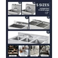 thumbnail image 6 of Leak-Free Commercial Kitchen Sink Faucet 4 inch Center 2 Hole, Commercial Hand Wash Sink Faucet 12" Spread Spout Deck Mount, Laundry Tub Utility Sink Bar, Brass, 6 of 10