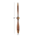 thumbnail image 3 of DecMode Brown Metal 2 Blade Airplane Propeller Wall Decor with Aviation Detailing, 3 of 8
