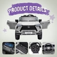 thumbnail image 5 of 24V Ride On Car for Kids, Lexus GX550 2 Seater Powered Ride on Toys with Remote Control, 4 Wheels Suspension, Bluetooth, Music, LED Lights, Kids Electric Car for Boys Girls Ages 3-8, White, 5 of 8