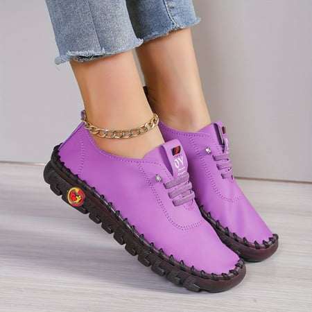 

SHENZHYIXINC Comfortable Women‘s Multicolor Lace Up Flat Sneakers for Outdoor Activities Stylish Casual Low Top Sport Shoes