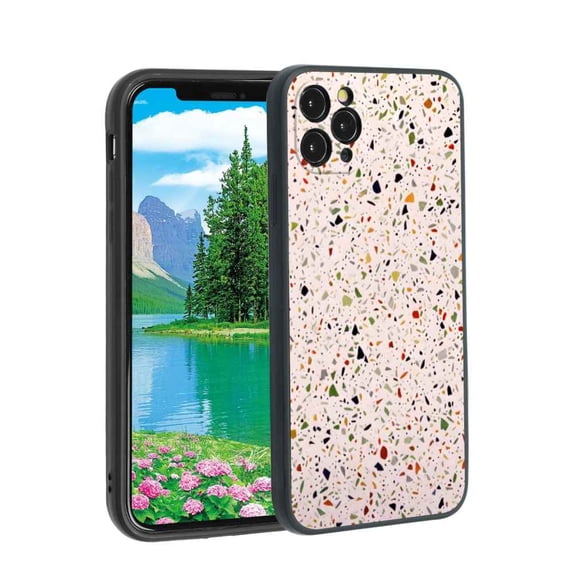 Compatible with iPhone 11 Pro Max Phone Case, Terrazzo-680 Case Silicone Protective for Teen Girl Boy Case for iPhone 11 Pro Max