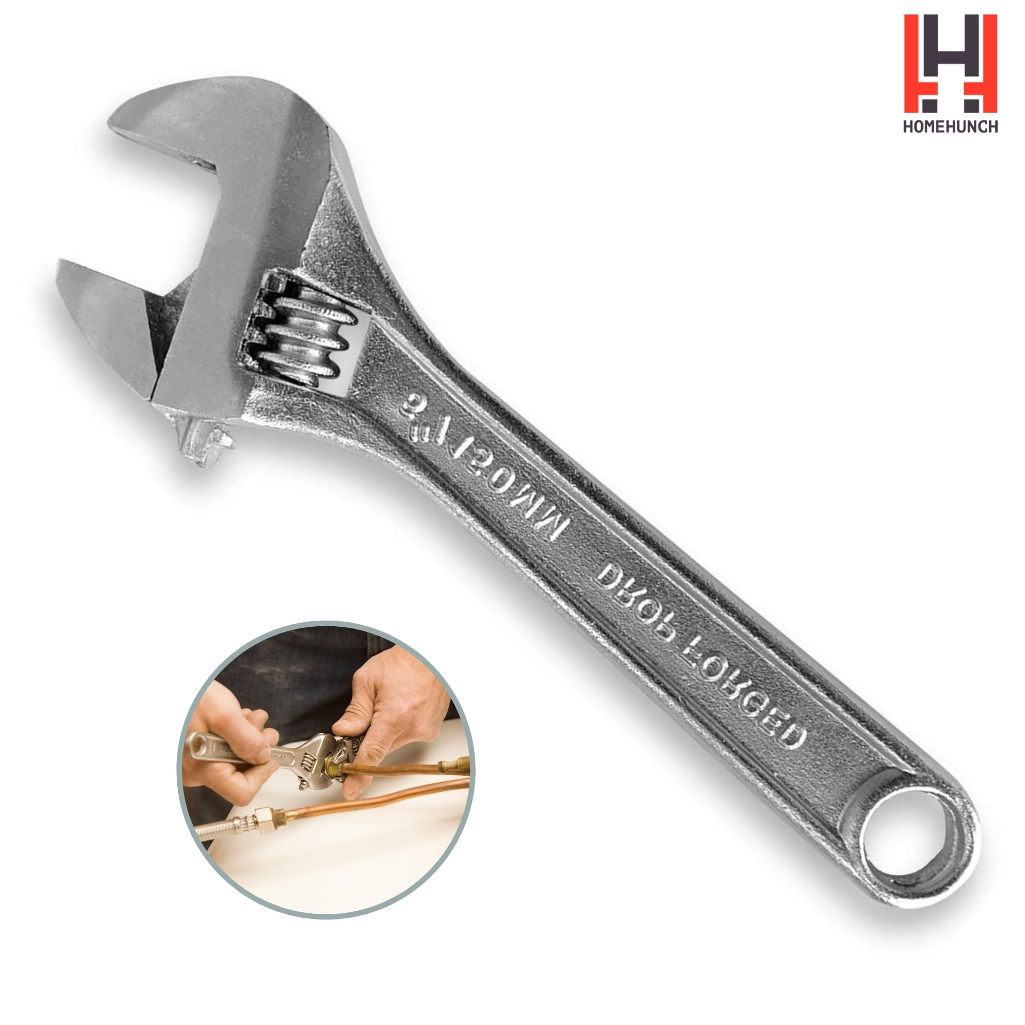 HomeHunch Adjustable Wrench 6 Inch Spanner Monkey Wrenches Mechanic