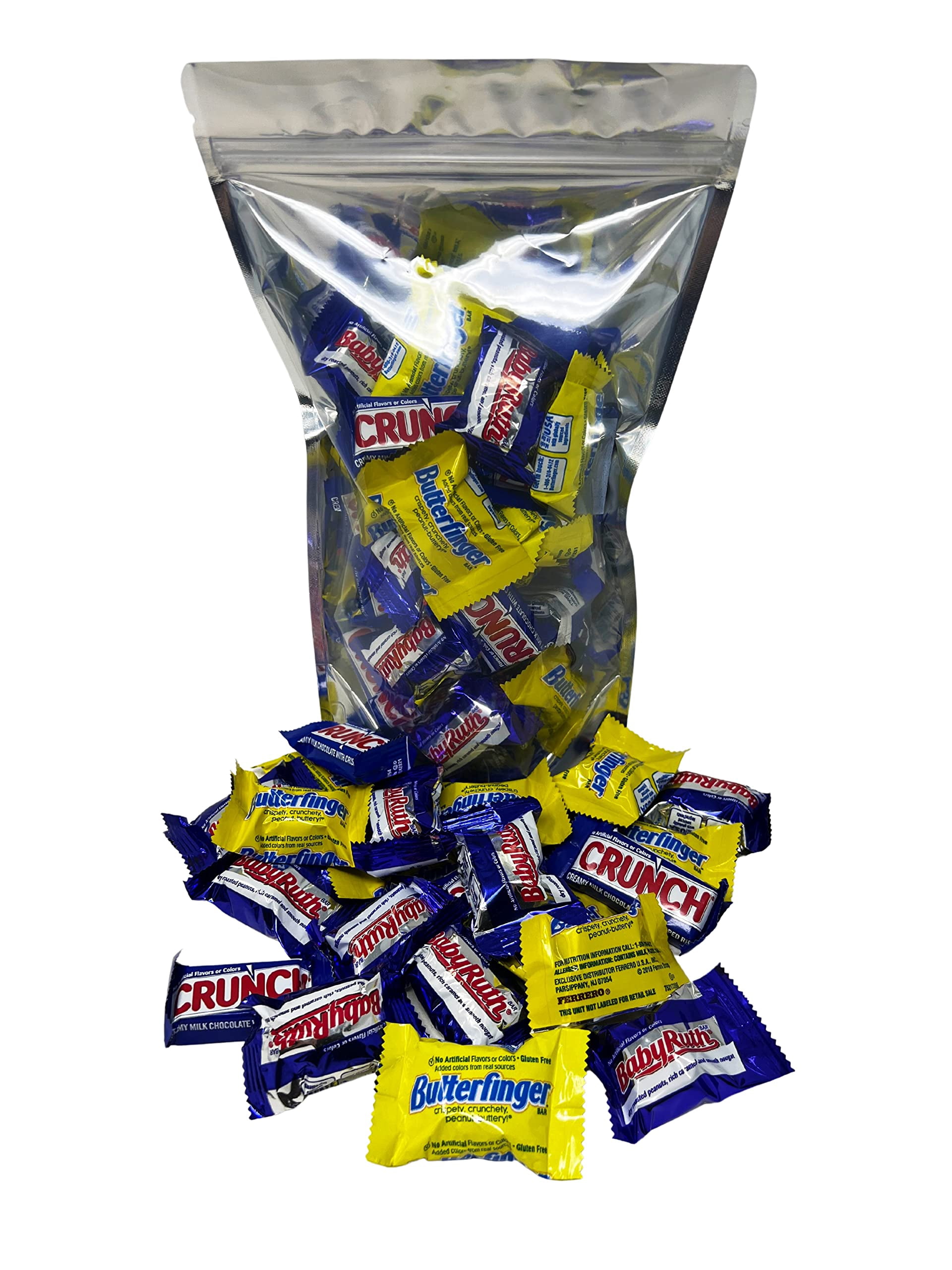 Holiday Special Fun Size Chocolate Assortment - 1.5 lb - Butterfinger, CRUNCH and Baby Ruth Fun Size Chocolates - Mini Ferrero Candy Bar Favorites Bulk Mix - Individually Wrapped, 24 oz.