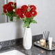 thumbnail image 5 of Ramo Artificial de 6 Cabezas de Flores para Decoración de Fiestas y Bodas | Flores Artificiales de Seda Roja para Decoración Del Hogar y Recibidor | 15 X 10 X 30 Cm, 5 of 7