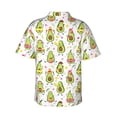 thumbnail image 3 of Goofa Avocado Playing Music Hawaiian Shirt for Men, Unisex Summer Beach Casual Short Sleeve Button Down Shirts,Aloha Tropical Floral print shirt-X-Large, 3 of 9