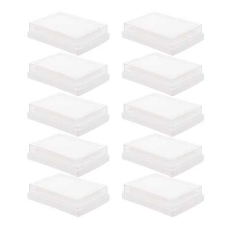 GOOHOCHY Empty Blank Ink Pad Transparent High Density Sponge 10pcs