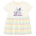 thumbnail image 3 of Inktastic It's My 1st New Year's Elephant Girls Baby Dress, 3 of 5