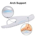 thumbnail image 5 of Litfun Orthotic Flip Flops for Women, Pillow Soft Recovery Thong Sandals Slippers, Summer Beach Shoes with Arch Support, White, 5 of 8