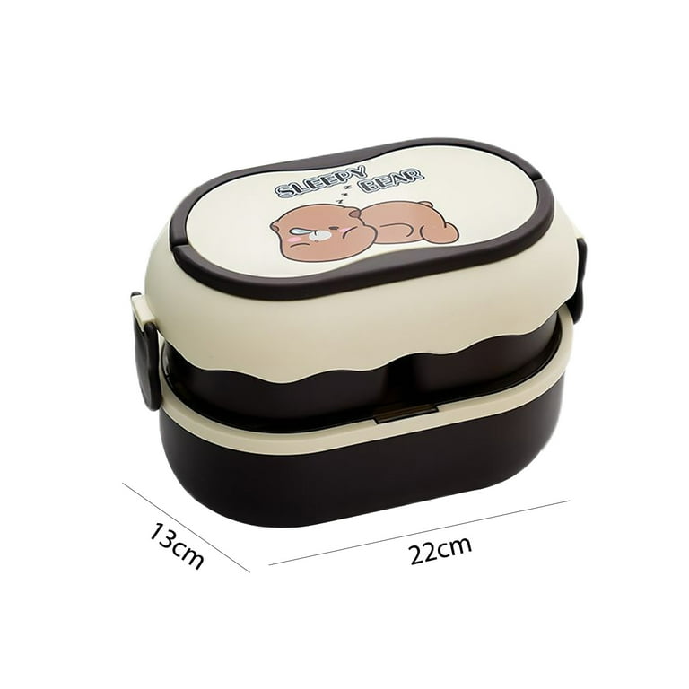 Kawaii Bento Box for Girls, Leakproof Stackable Lunch Container with  Divided Compartments Outdoor Picnic Meal Prep Kawaii Stuff Anime  Accessories 