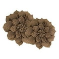 thumbnail image 2 of Fennco Styles Handmade 3D Heart-Shaped Petals Flower Decorative Throw Pillow Cover & Insert 13 Inch Round - Mocha Floral Pillow for Couch, Home Décor, Bedroom Décor and Holiday, Housewarming Gift, 2 of 8