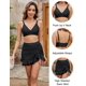thumbnail image 2 of Set de bikini Blooming Jelly, cintura alta, control de barriga, negro, 2 of 6