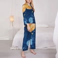 thumbnail image 3 of Kdxio Planets And Stars1 Women's Pajama Sets Long Sleeve Button Down Sleepwear Nightwear Soft Pjs Lounge Sets-X-Large, 3 of 7