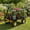 Black Handle, variant on 1400 LB Garden Wagon Cart with 13 in All Terrain Tires 3-in-1 Yard Wagon Cart with Removable Side 13-inch wheels yellow hubs black frame Dark Green Frame