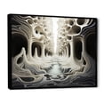 thumbnail image 2 of Designart "Monochrome Illusions Black and White Opt Art I" Modern Floater Framed Canvas Wall Art, 2 of 7