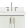 thumbnail image 5 of Ariel Stafford 37 Inch Single Right Offset Rectangle Sink Vanity With White Quartz Countertop W/1.5" Edge In White, 5 of 11