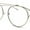 Gold - Clear, variant on Retro Half Rim Look Metal Rim Top Bridge Clear Lens Fashion Eye Glasses Silver